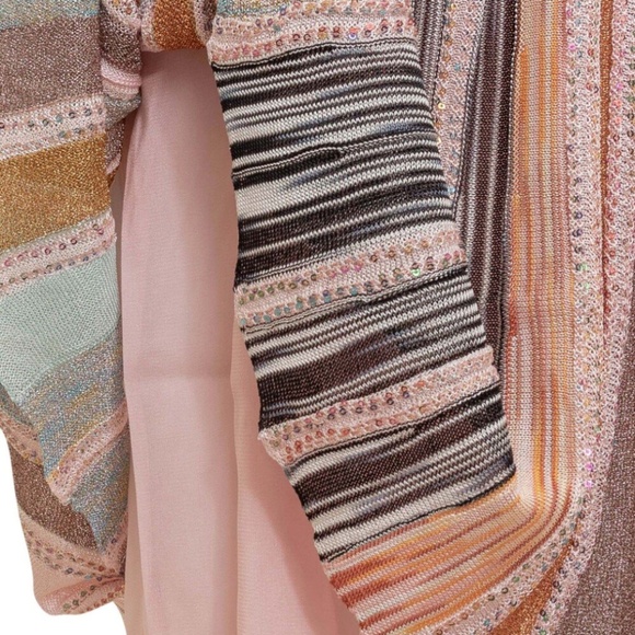 MISSONI Sleeveless Pink Stripe Silk Mini Dress - Size US4 - MSRP $1495 - BNWT - Picture 6 of 15